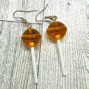 Lollipop Earrings, orange​